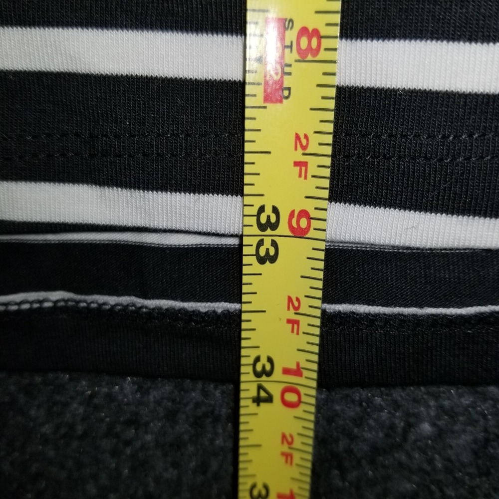 Ann Taylor Loft‎ Size S Short Sleeve Stretchy Stripe Dress Casual Comfortable - Picture 3 of 6
